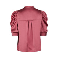 Neo Noir, Roella Heavy Sateen Blouse, Cherry Pink-Neo Noir-Minlillebutik.dk