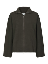 Neo Noir, Asley Zip Knit Cardigan, Moss Green