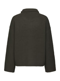 Neo Noir, Asley Zip Knit Cardigan, Moss Green