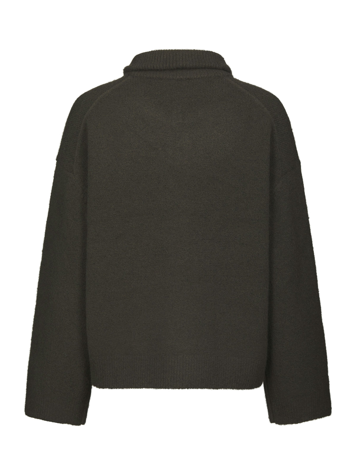 Neo Noir, Asley Zip Knit Cardigan, Moss Green