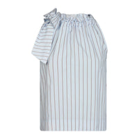 Neo Noir, Maula Stripe Top, Light Blue-Neo Noir-Minlillebutik.dk