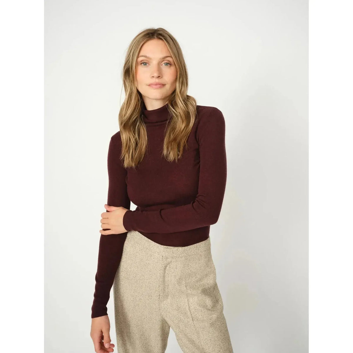 Mos Mosh, Bouch Rollneck Knit, Fudge-Mos Mosh-Minlillebutik.dk