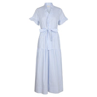 Neo Noir, Nessie Stripe Dress, White/Light Blue-Neo Noir-Minlillebutik.dk