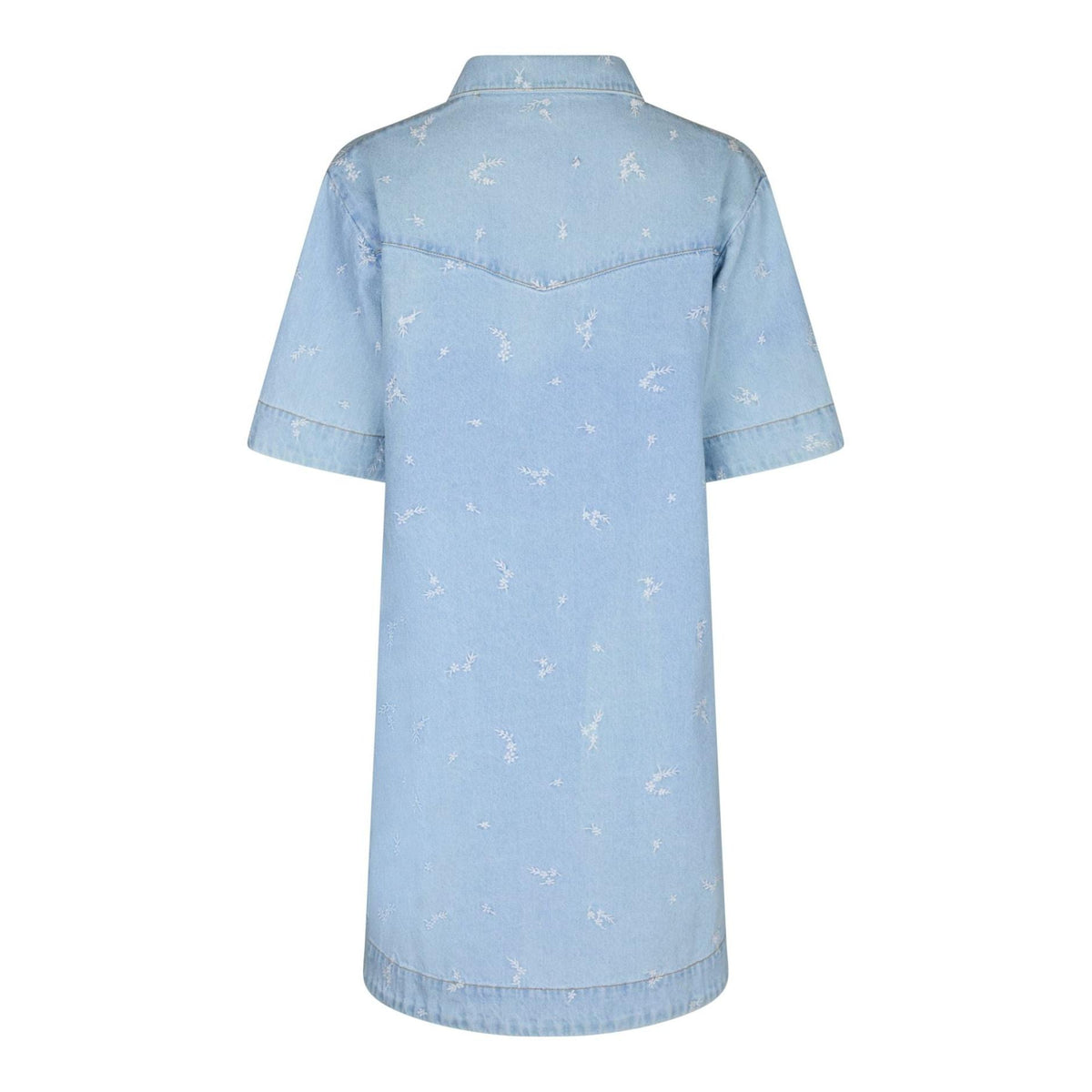 Neo Noir, Saras Denim Emb Dress, Light Blue-Neo Noir-Minlillebutik.dk