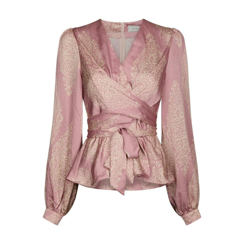 Neo Noir, Rista Paisley Drop Blouse, Evening Rose-Neo Noir-Minlillebutik.dk