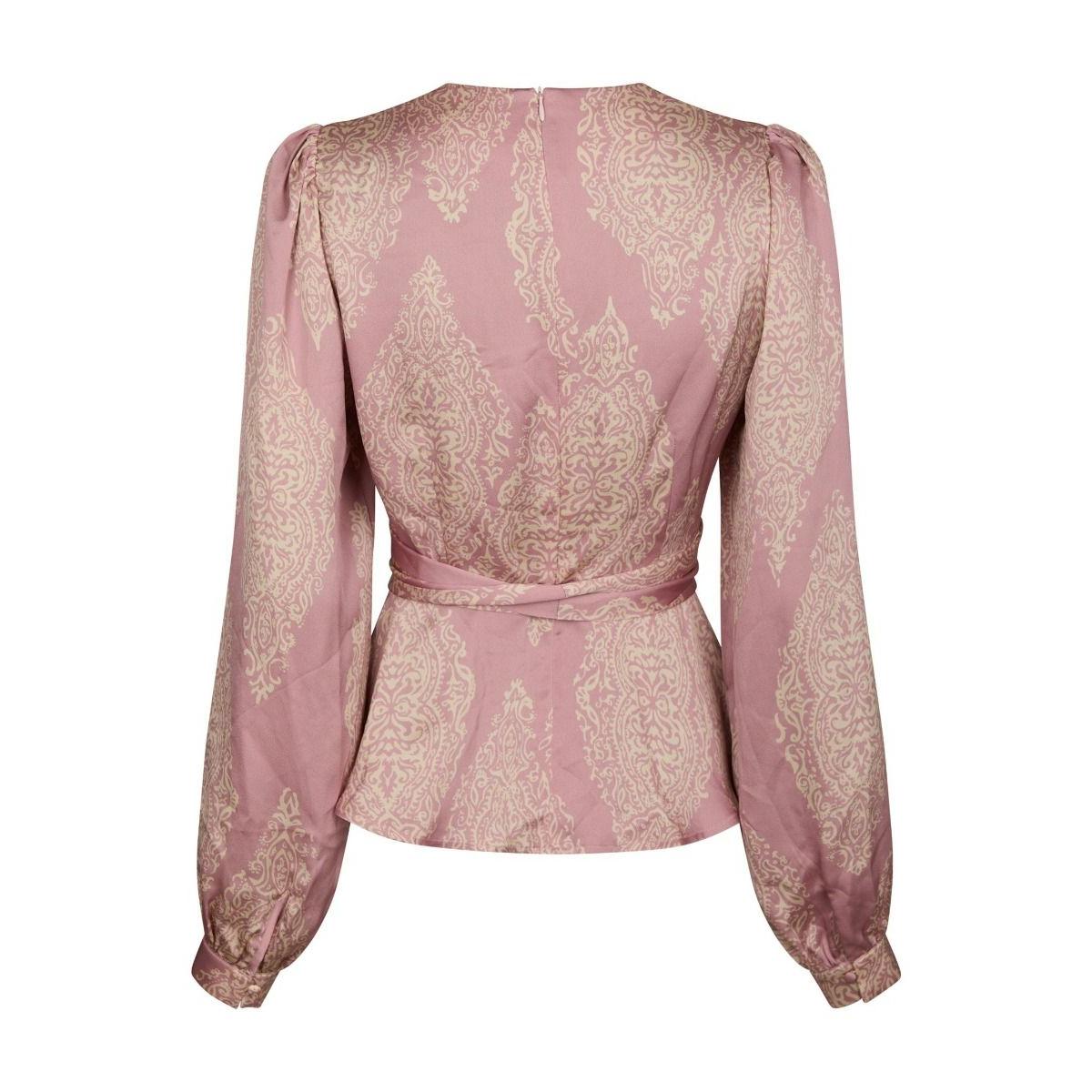 Neo Noir, Rista Paisley Drop Blouse, Evening Rose-Neo Noir-Minlillebutik.dk