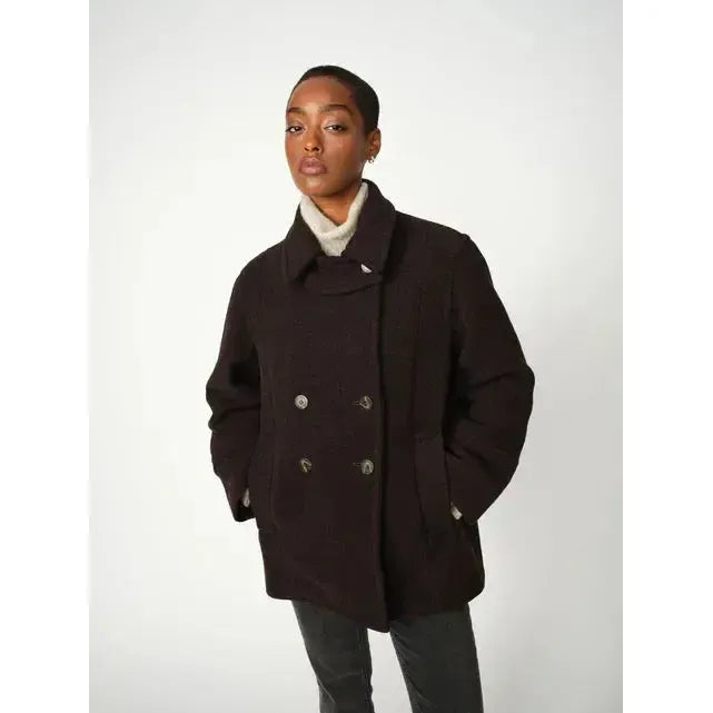 Mos Mosh, Charly Wool Jacket, Chocolate Tort-Mos Mosh-Minlillebutik.dk