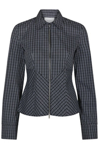 Neo Noir, Cathy Zip Shirt, Black