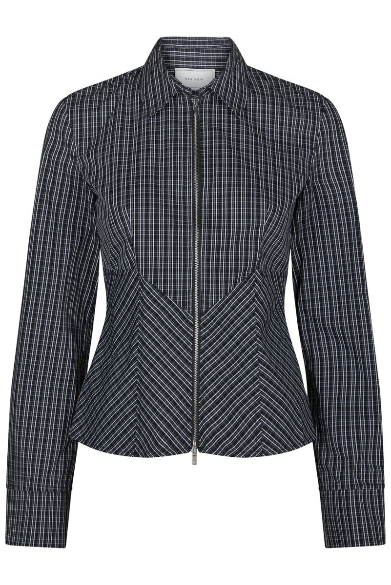 Neo Noir, Cathy Zip Shirt, Black