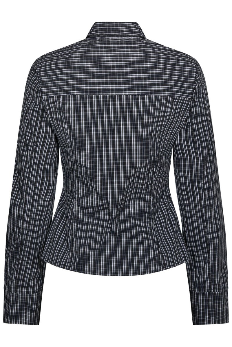 Neo Noir, Cathy Zip Shirt, Black