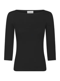 Neo Noir, Thyra Jersey Blouse, Black