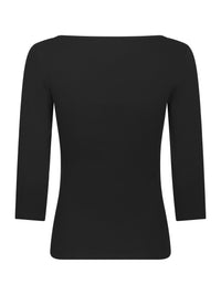 Neo Noir, Thyra Jersey Blouse, Black