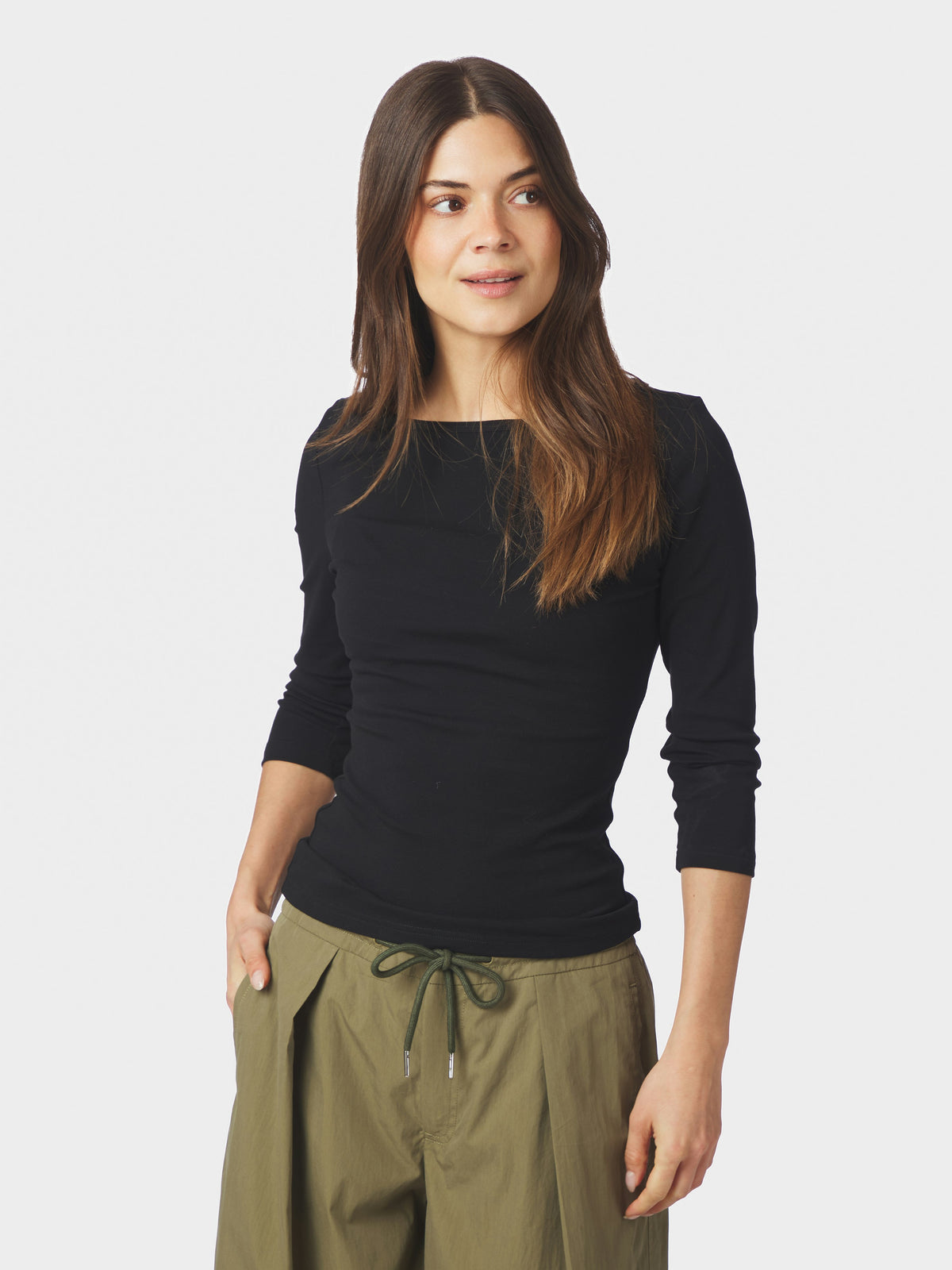 Neo Noir, Thyra Jersey Blouse, Black