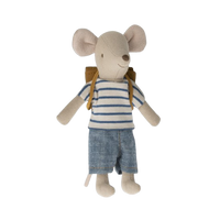 Maileg, Cykel Mus, Storebror med taske, 17-3205-00-Maileg-Minlillebutik.dk