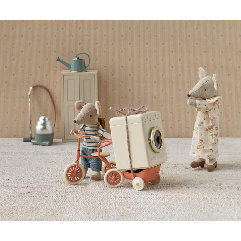 Maileg, Cykel Mus, Storebror med taske, 17-3205-00-Maileg-Minlillebutik.dk