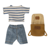 Maileg, Cykel Mus, Storebror med taske, 17-3205-00-Maileg-Minlillebutik.dk