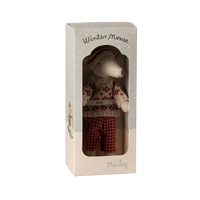 Maileg, Vintermus, Mor m/ski 17-4304-00-Maileg-Minlillebutik.dk