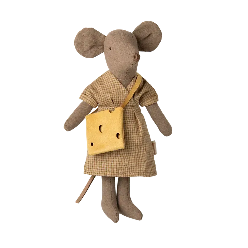 Maileg, Mor Mus, Lysebrun, 17-5302-00-Maileg-Minlillebutik.dk