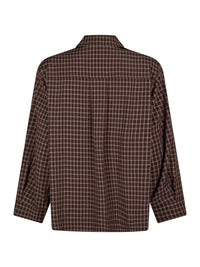 Neo Noir, Anella Check Shirt, Chocolate Plum