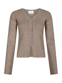 Neo Noir, Melia Knit Cardigan, Sand Melange