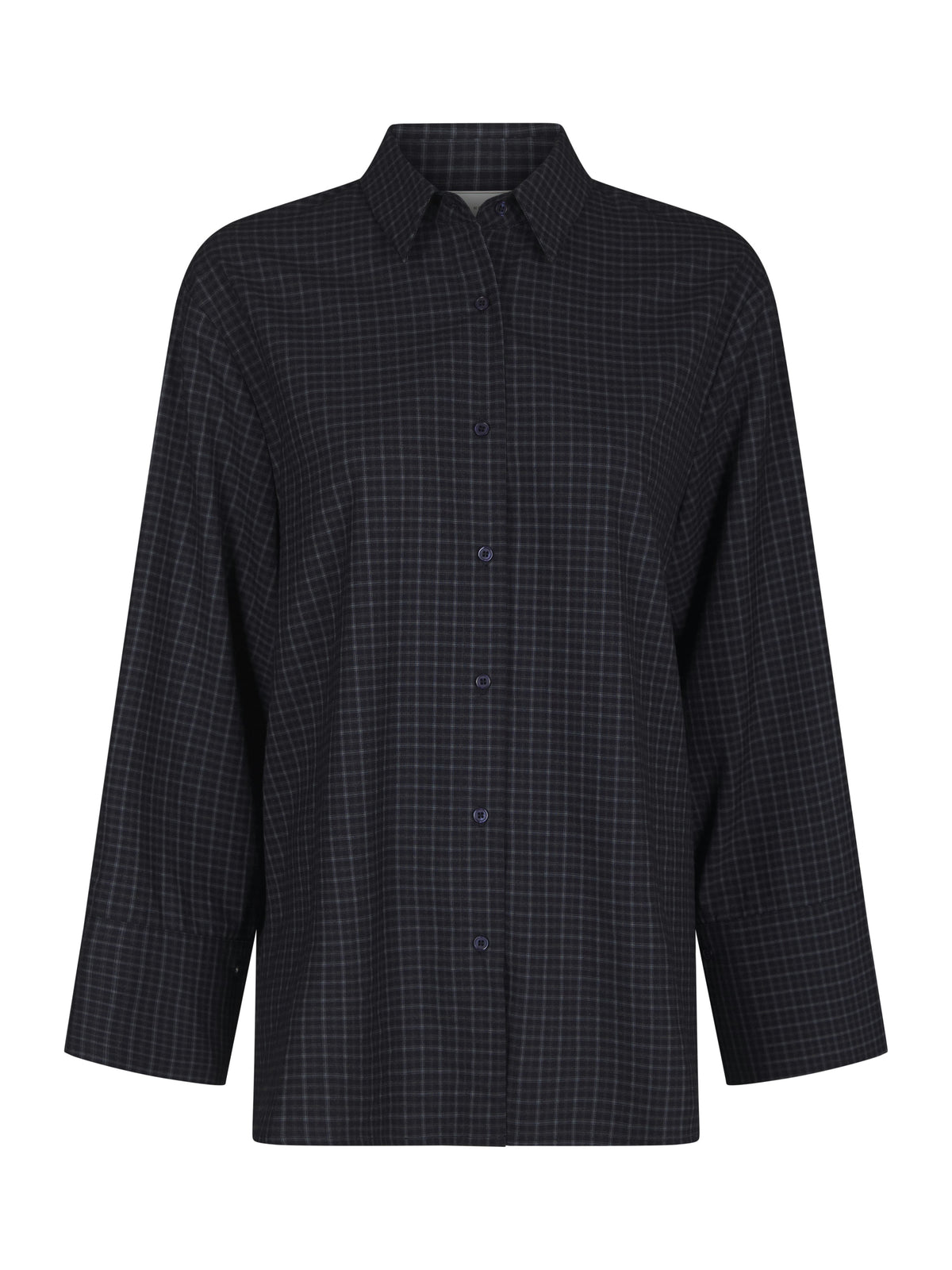 Neo Noir, Dita Check Shirt, Dark Blue