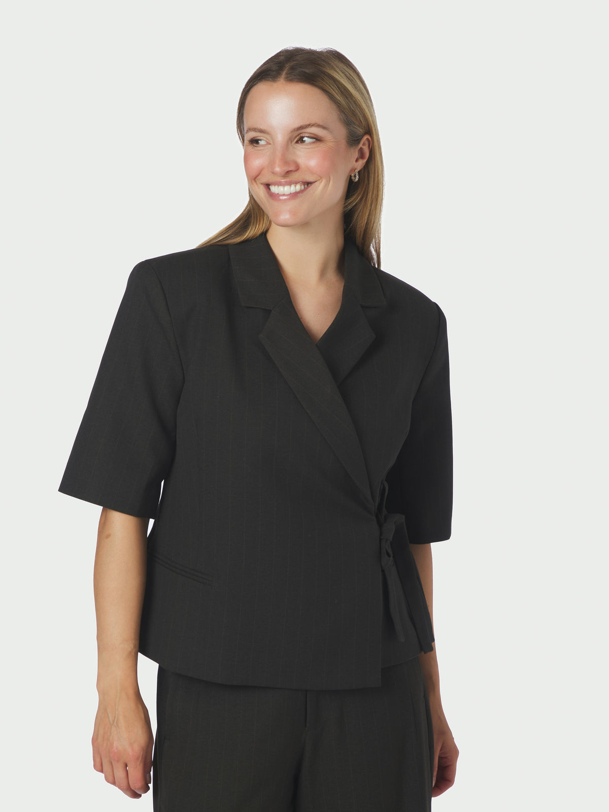 Neo Noir, Bellea Pinstripe Blazer, Antracit