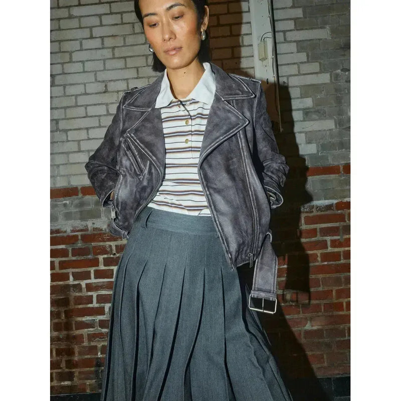 Mos Mosh, Rossett LS Stripe Polo Tee, Brunnera Blue-Mos Mosh-Minlillebutik.dk