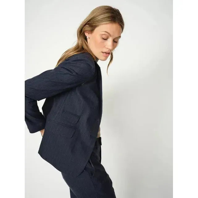 Mos Mosh, Blake Carie Blazer, Maritime Blue-Mos Mosh-Minlillebutik.dk