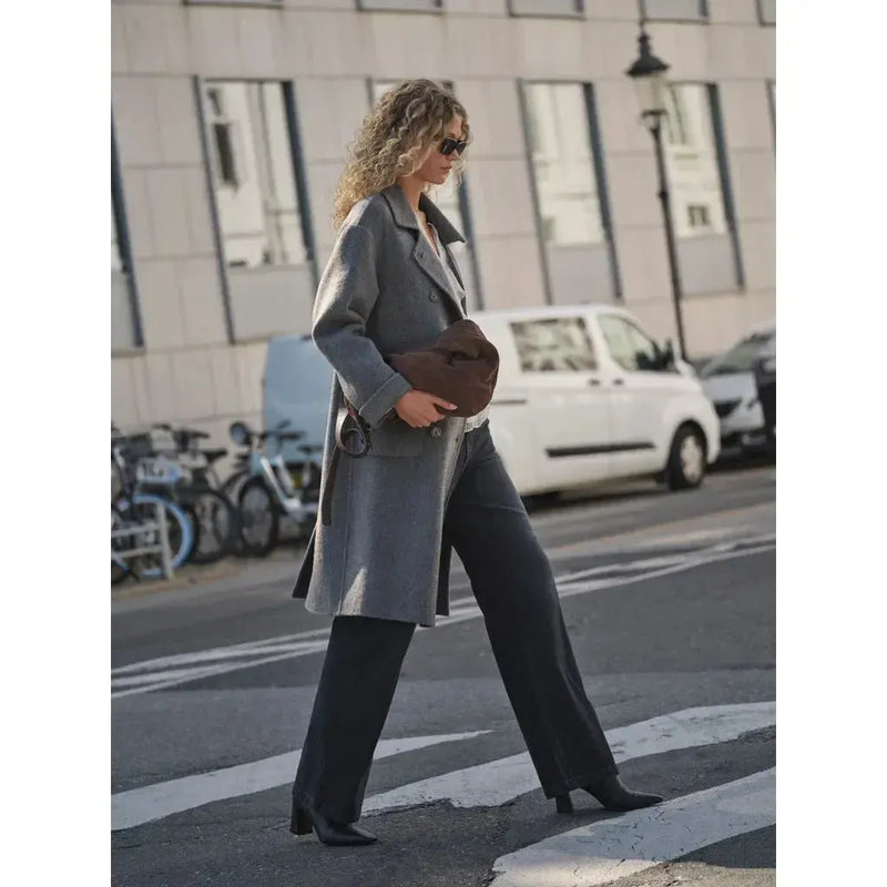 Mos Mosh, Lucca Loisa Wool Coat, Mocking Bird-Mos Mosh-Minlillebutik.dk