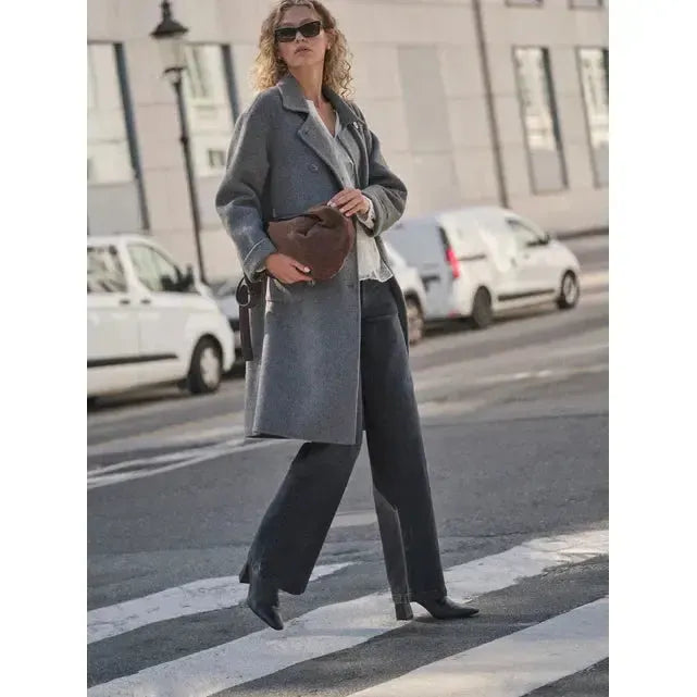 Mos Mosh, Lucca Loisa Wool Coat, Mocking Bird-Mos Mosh-Minlillebutik.dk