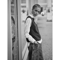 Mos Mosh, Almine Thora Knit Vest, Falcon-Mos Mosh-Minlillebutik.dk