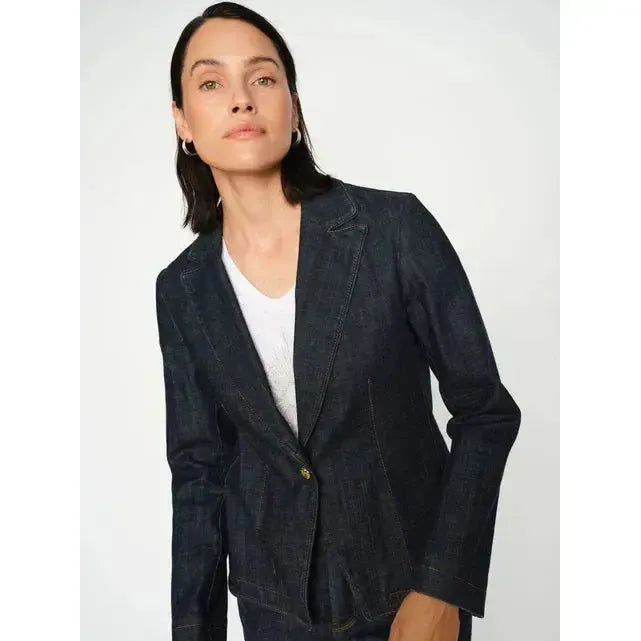 Mos Mosh, Diane Nippon Blazer, Dark Blue-Mos Mosh-Minlillebutik.dk