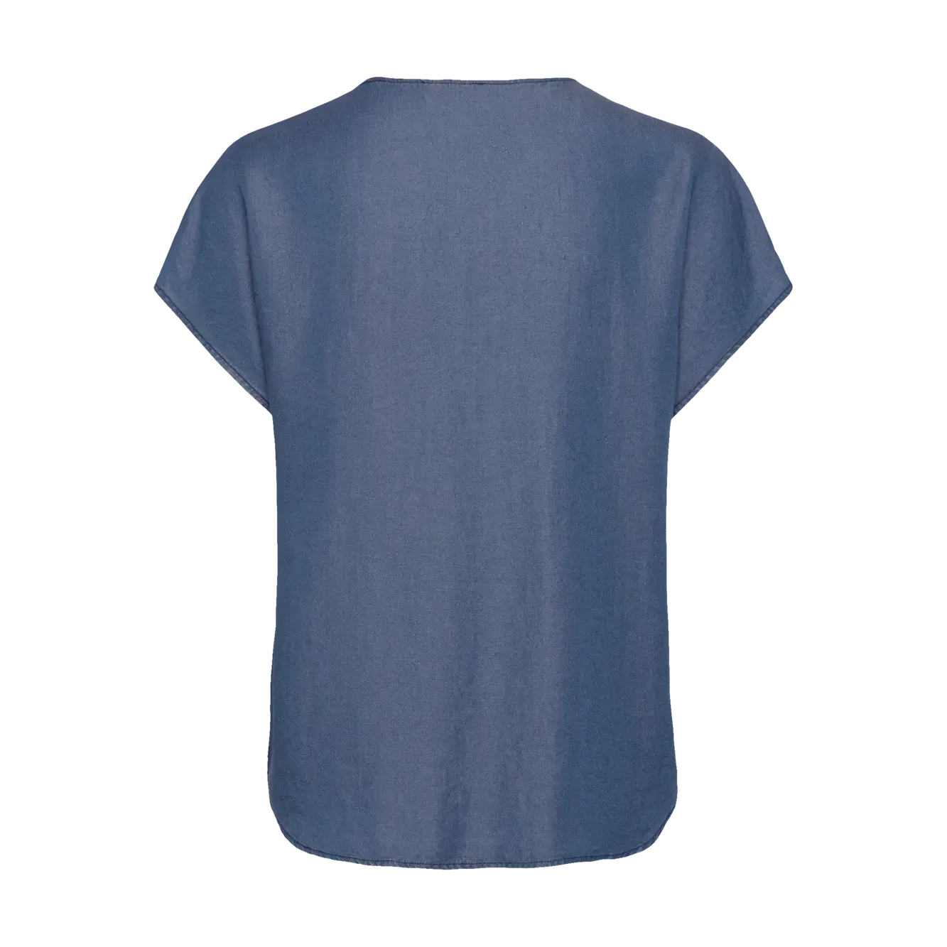 Rosemunde, RWDallas SL Blouse, Medium blue-Rosemunde-Minlillebutik.dk