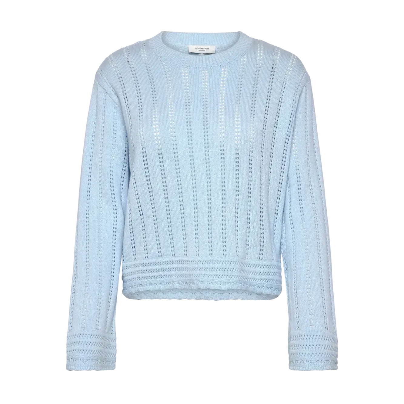 Rosemunde, RWEmilie LS O-neck Pullover, Nantucket blue-Rosemunde-Minlillebutik.dk
