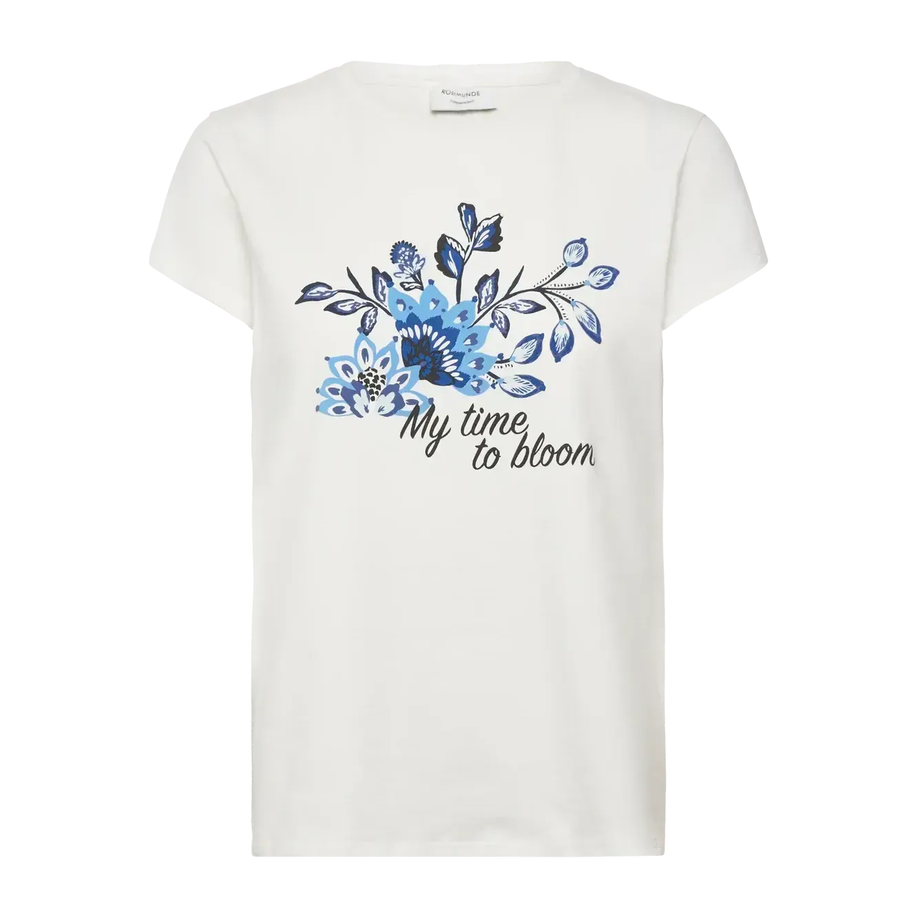 Rosemunde, RWNatali Print Capsleeve T-shirt, Flower placement print-Rosemunde-Minlillebutik.dk