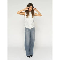 Mos Mosh, Malago Wosjta Jeans, Vintage Blue, 32'-Mos Mosh-Minlillebutik.dk
