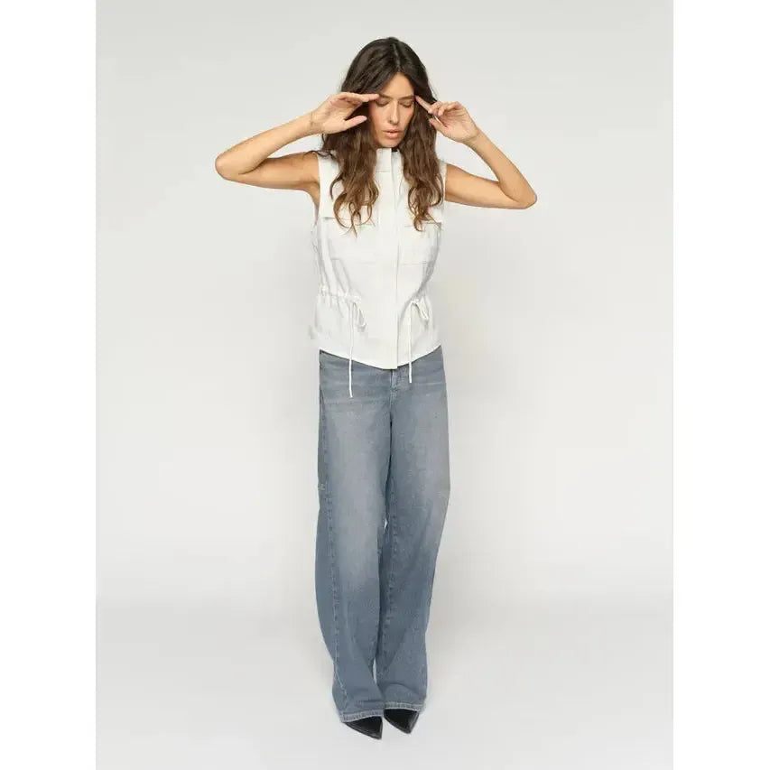 Mos Mosh, Malago Wosjta Jeans, Vintage Blue, 32'-Mos Mosh-Minlillebutik.dk