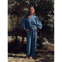 Rosemunde, RWDallas MW Trousers, Medium blue-Rosemunde-Minlillebutik.dk