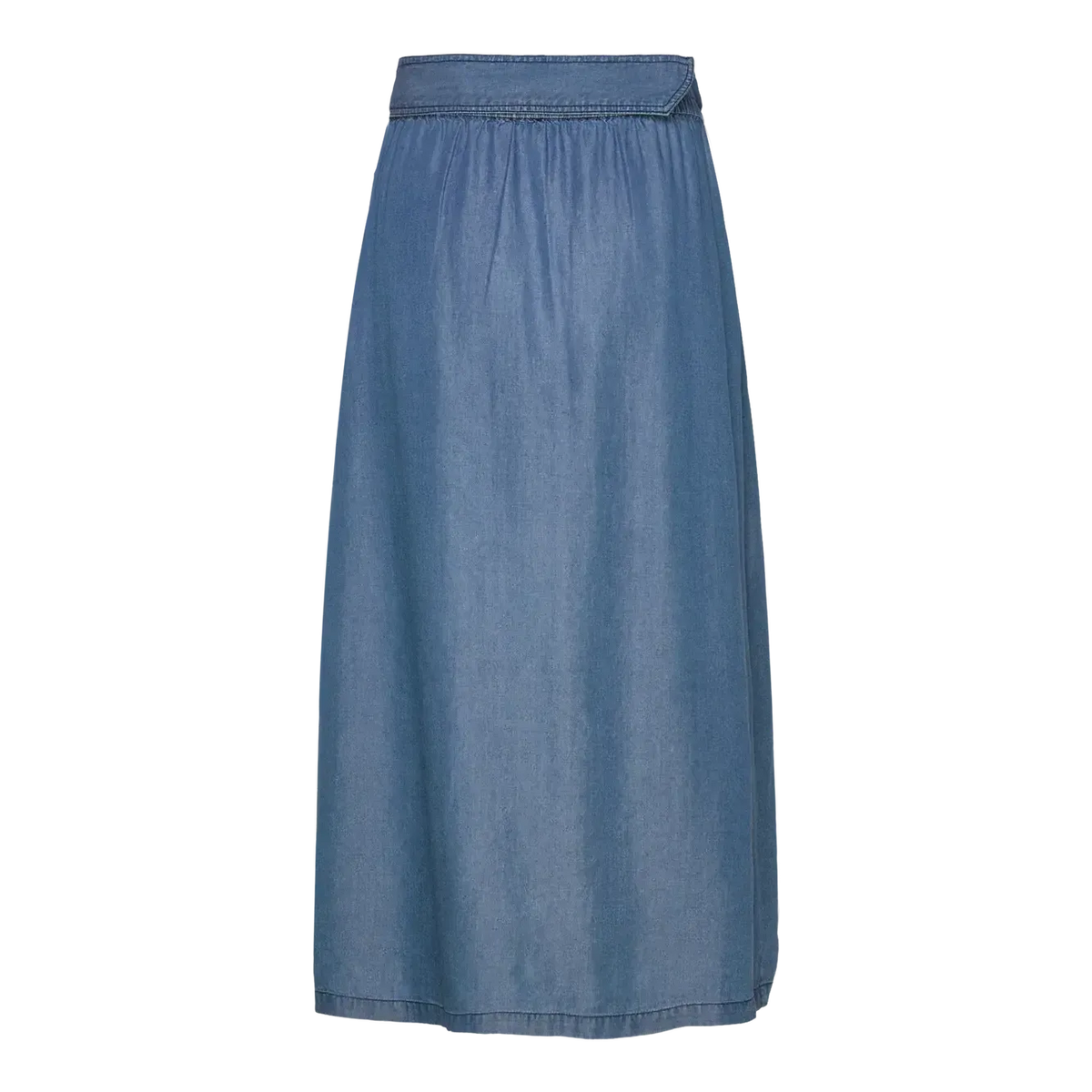 Rosemunde, RWDallas MW Midi Skirt, Medium blue-Rosemunde-Minlillebutik.dk