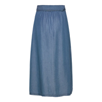 Rosemunde, RWDallas MW Midi Skirt, Medium blue-Rosemunde-Minlillebutik.dk