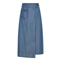 Rosemunde, RWDallas MW Midi Skirt, Medium blue-Rosemunde-Minlillebutik.dk
