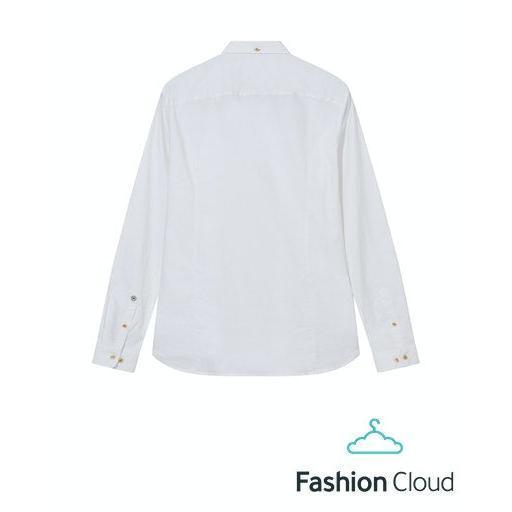 Mos Mosh Gallery, Marco Oxford Shirt, White-Mos Mosh Gallery-Minlillebutik.dk