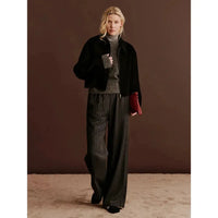 Rosemunde, RWPin MW Trousers, Grey Pinstripe-Rosemunde-Minlillebutik.dk