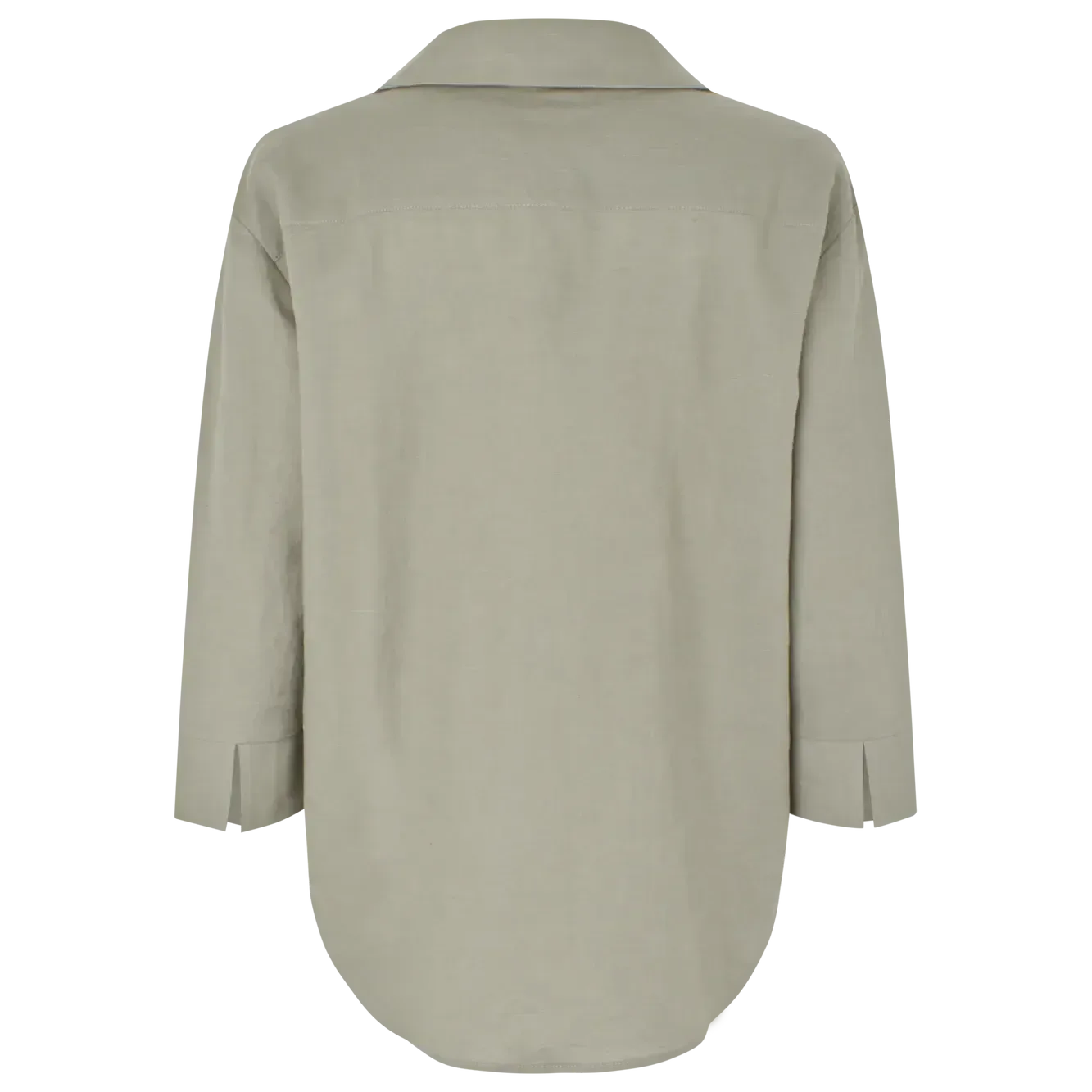 Rosemunde, RWEsther Linen 3/4 Sleeve Shirt, Dried sage-Rosemunde-Minlillebutik.dk