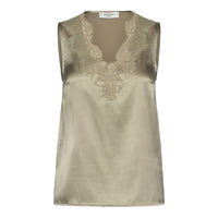 Rosemunde, RWJade Silk Lace Top, Abbey Stone-Rosemunde-Minlillebutik.dk