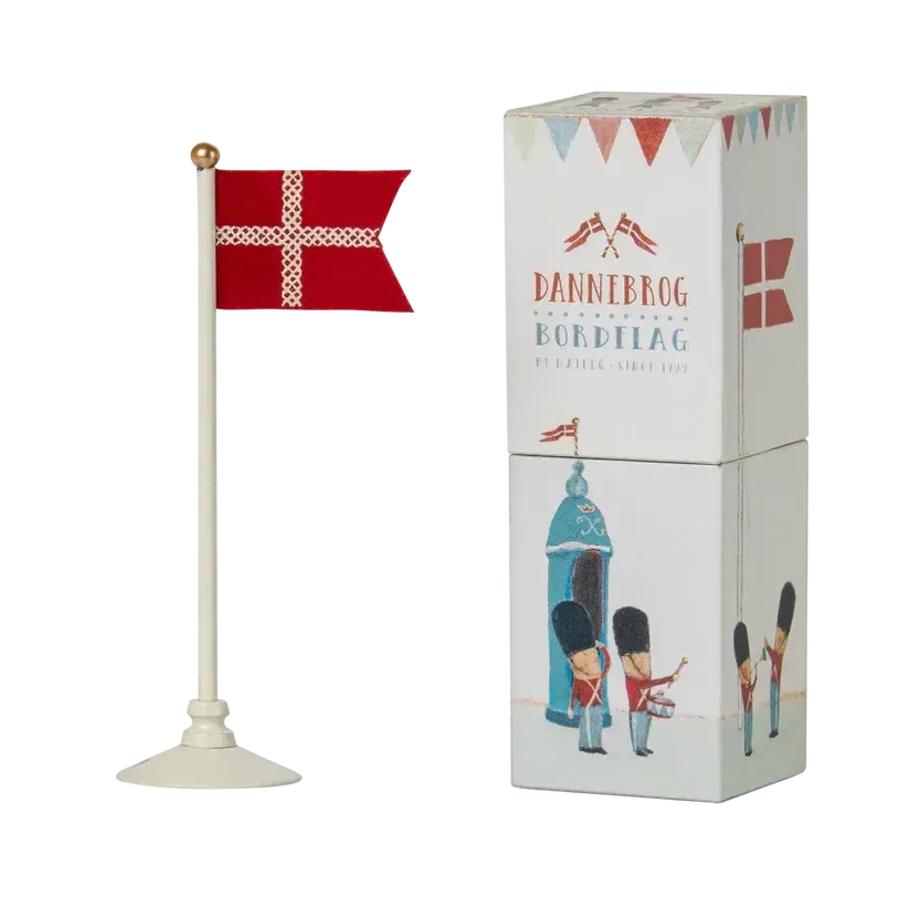 Maileg, Dannebrog, Bordflag, Lille, 19-2110-00-Maileg-Minlillebutik.dk