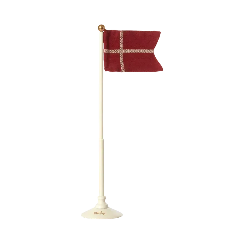 Maileg, Dannebrog, Bordflag, 19-4110-00-Maileg-Minlillebutik.dk