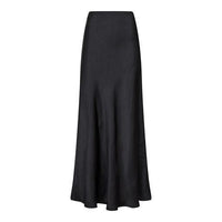 Neo Noir, Vicky Heavy Sateen Skirt, Black-Neo Noir-Minlillebutik.dk