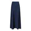 Neo Noir, Vicky Heavy Sateen Skirt, Midnight Blue-Neo Noir-Minlillebutik.dk