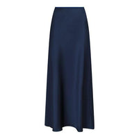 Neo Noir, Vicky Heavy Sateen Skirt, Midnight Blue-Neo Noir-Minlillebutik.dk